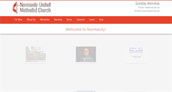 Desktop Screenshot of normandyumc.org